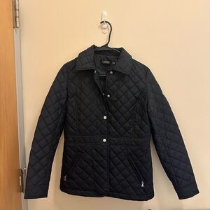 Lauren Ralph Lauren Blue Quilted Puffer Jacket